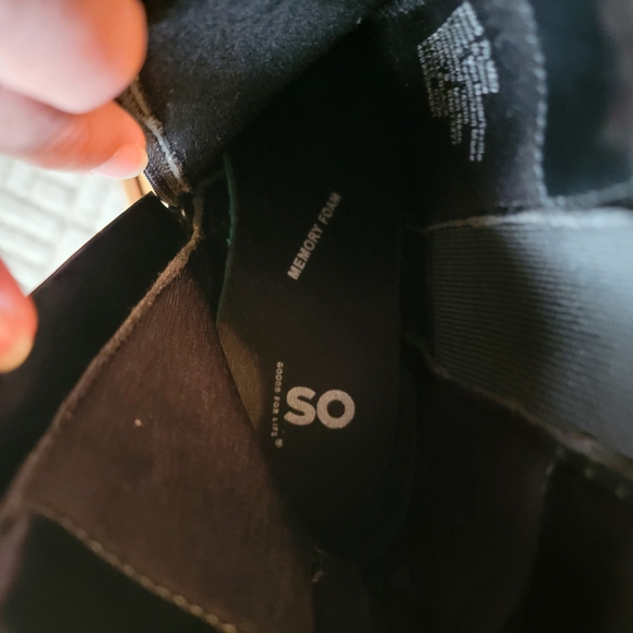 SO Black Memory Foam Ankle Boots Zip Up Chelsea NWOT Size 7.5 - Picture 3 of 9